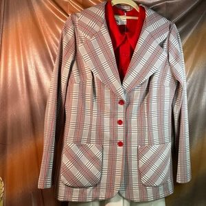 VINTAGE 1970’s Mr. fine 4 piece polyester dress set 38” chest 30” waist 200
